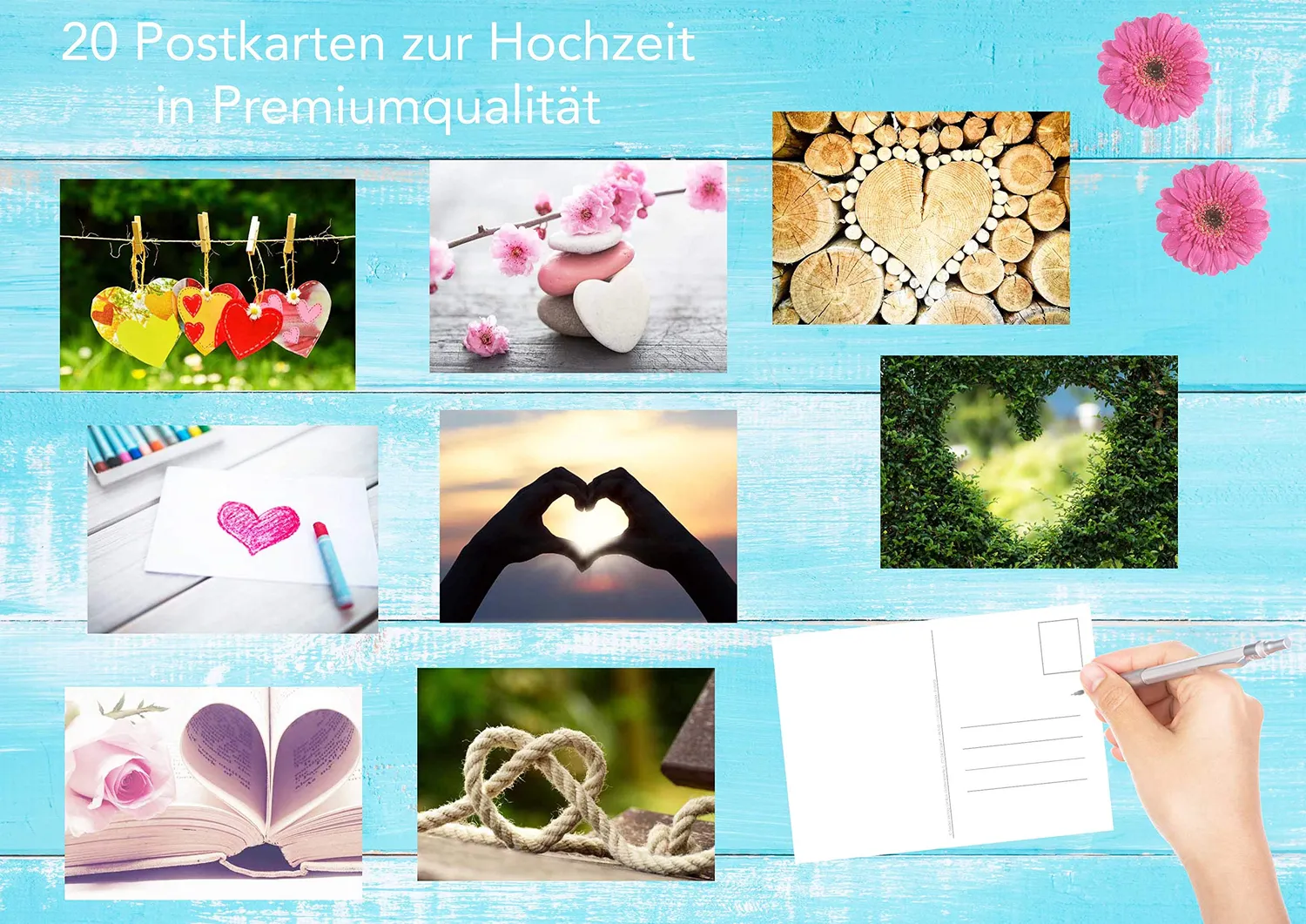 Edition Seidel Premium ansichtkaarten huwelijk set 52 liefde