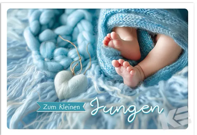 Kurt Eulzer 31-10027 babykaart jongetje wit