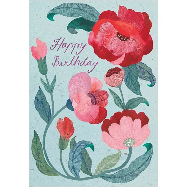 Sellers Publishing Birthday B4757A kaarten 6 stuks hartelijk