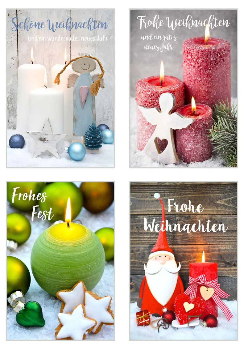 Edition Seidel 20391 premium kerstkaarten set 12 met envelop