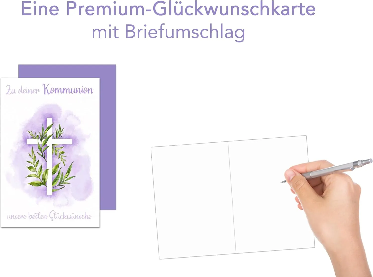 Edition Seidel Premium KO301 SW024 communiekaart kruis