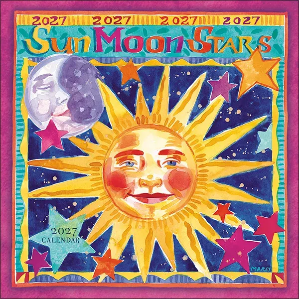 Sellers Publishing Sun Moon Stars 2027 wandkalender cosmos