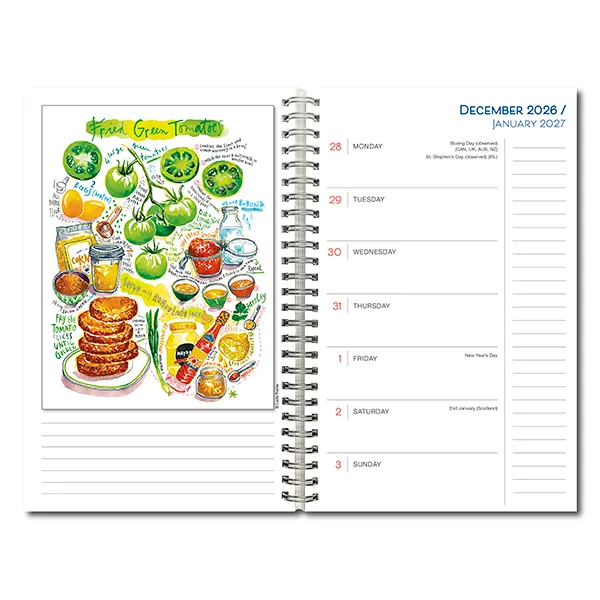 Sellers Publishing Art of Cooking 2027 Classic Weekly Planner agenda
