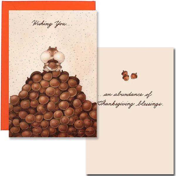 Sellers Publishing Thanksgiving TG7436 kaart 3 stuks warm