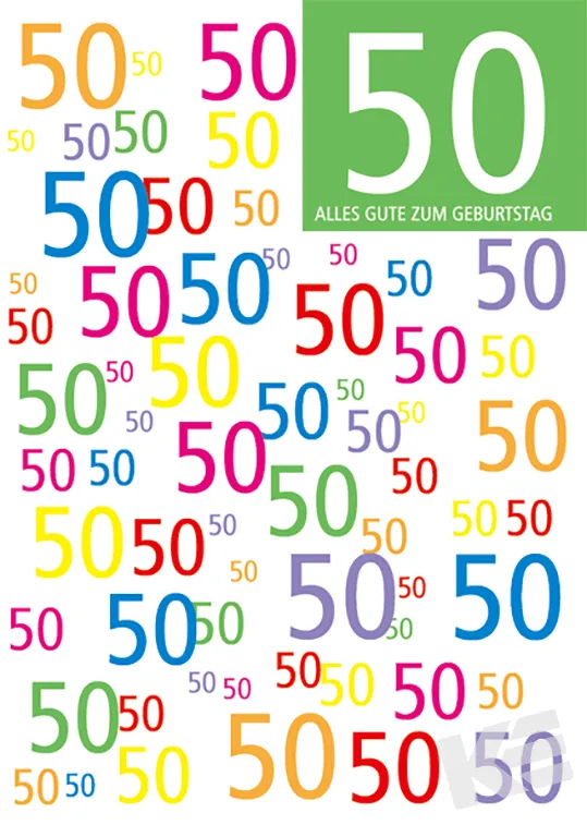 Kurt Eulzer 30-2316 3D Kaart 50 Jaar Verjaardag