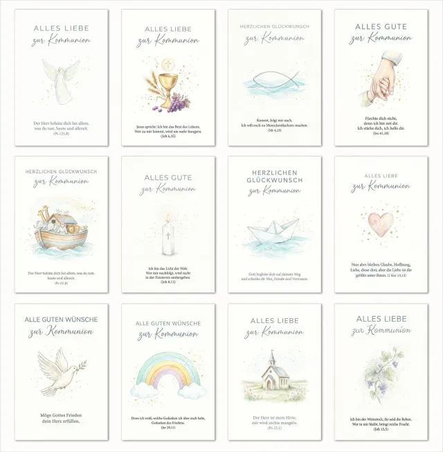 Edition Seidel 31757 communiekaarten set 12 met envelop