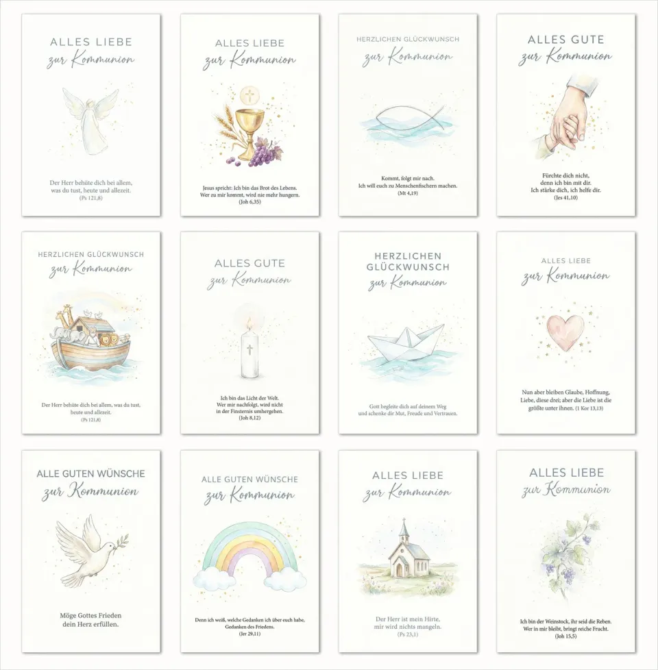 Edition Seidel 31757 communiekaarten set 12 met envelop