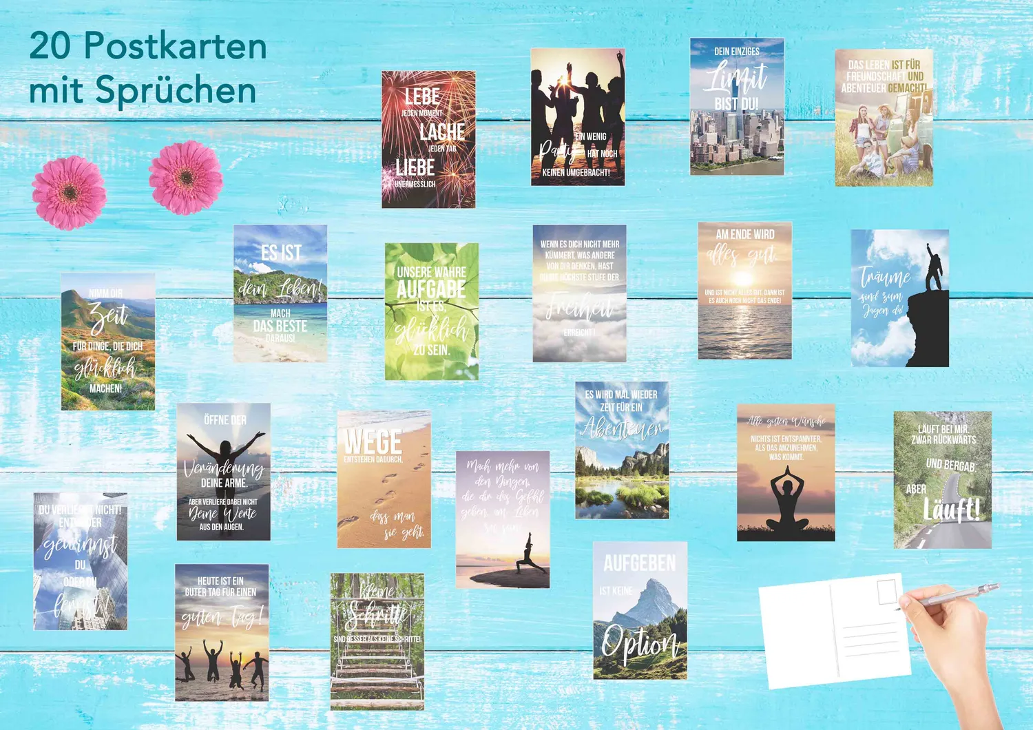 Edition Seidel Leben & Momente 20056 postkaarten set 20 spreuk
