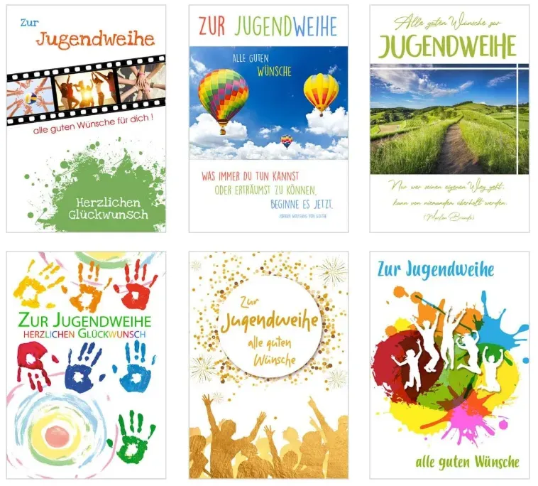 Edition Seidel Premium 20524 jeugdwijdingkaarten set 12 met envelop