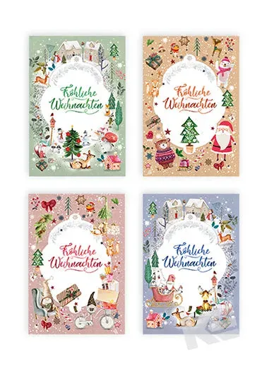 Kurt Eulzer 23-4667 hanglabels kerst 5 stuks 4 motieven
