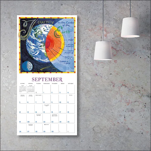 Sellers Publishing Sun Moon Stars 2027 wandkalender cosmos
