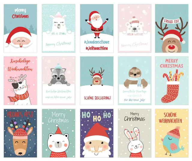 Edition Seidel 20664 kerstpostkaarten set 30