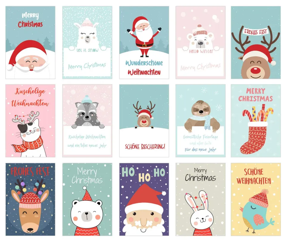 Edition Seidel 20664 kerstpostkaarten set 30
