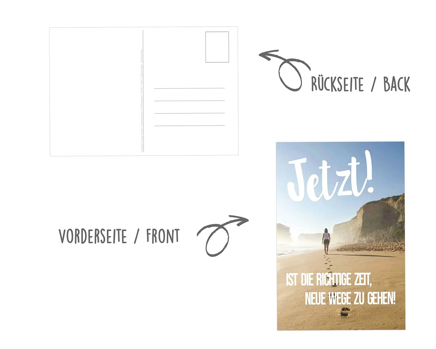 Edition Seidel Leben Momente postkaarten 40 stuks spreuken