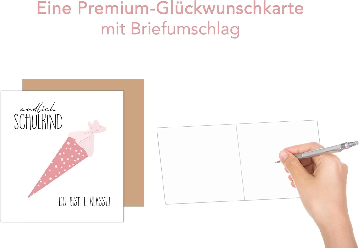 Edition Seidel Premium ESQ104 SW025 inschulingskaart schultüte