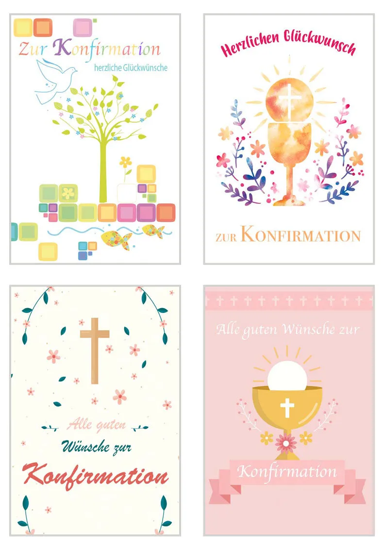 Edition Seidel 20509 confirmatiekaarten set 12 met envelop