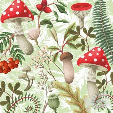 Kurt Eulzer 09-4119 servetten paddenstoel 33x33 herfst