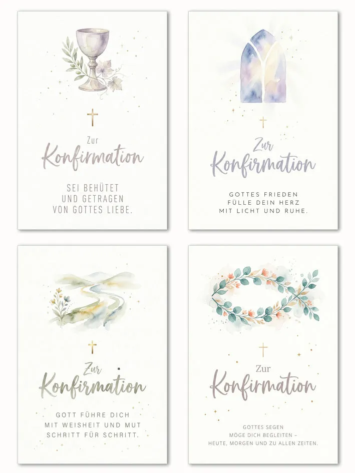 Edition Seidel Set 32280 confirmatiekaarten 12 stuks met envelop