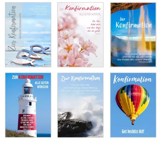 Edition Seidel 21270 confirmatiekaarten set van 6 met envelop