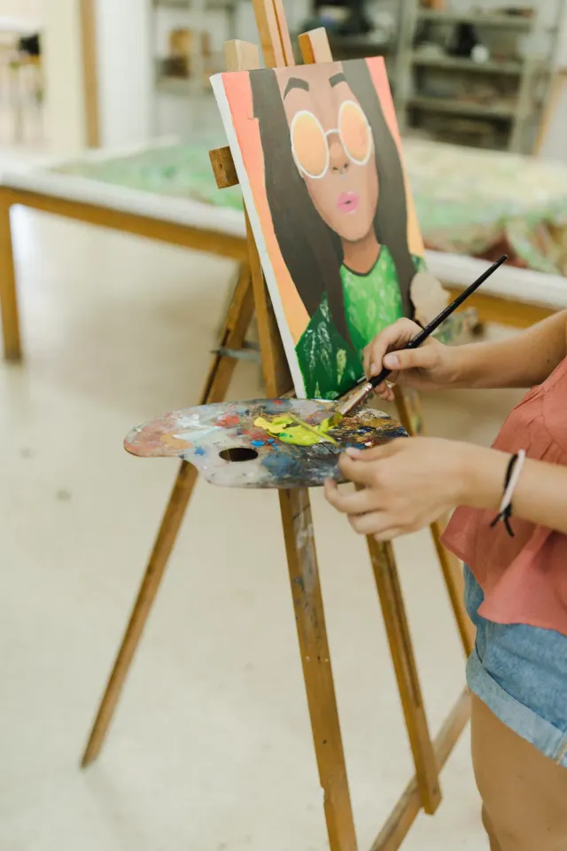 Blad & Beeld Canvas schilderen kinderworkshop kids