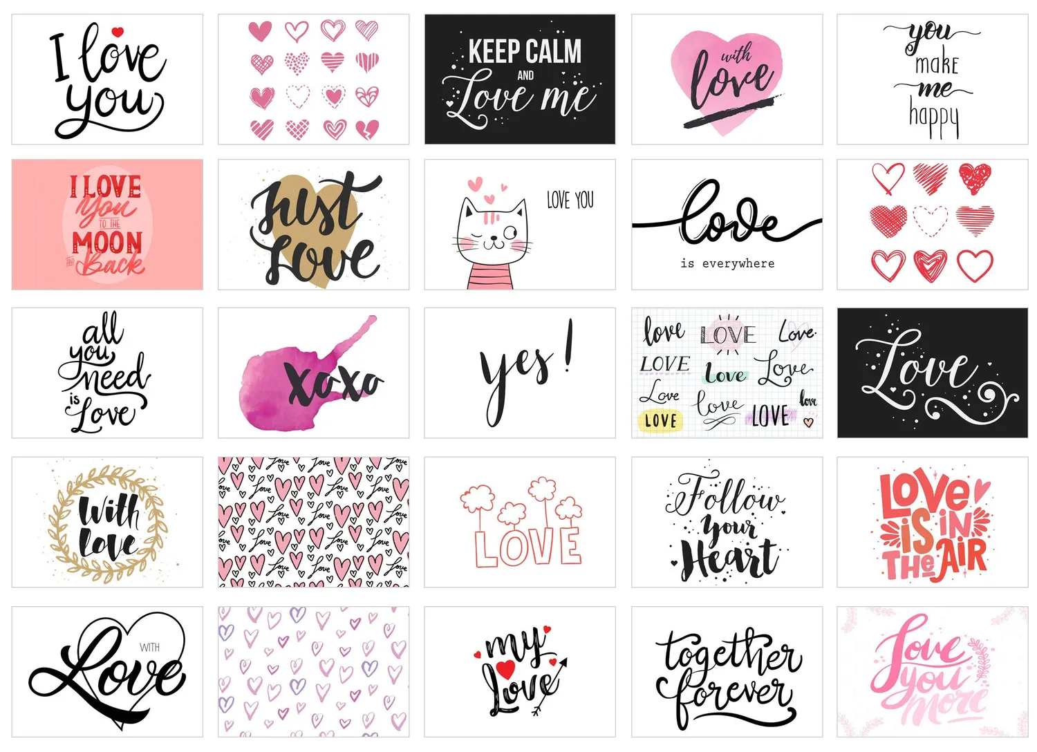 Edition Seidel huwelijk postkaarten set 52 stuks A6 liefde
