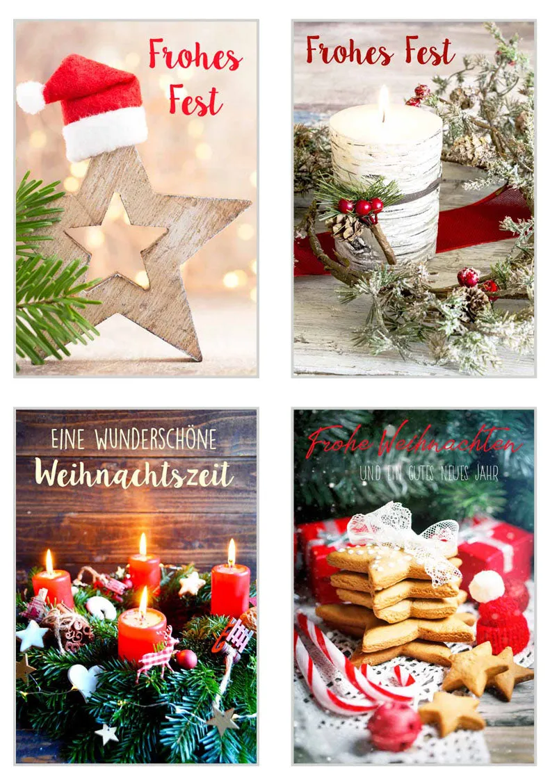 Edition Seidel 20391 premium kerstkaarten set 12 met envelop