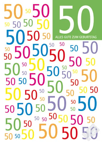 Kurt Eulzer 30-2316 3D Kaart 50 Jaar Verjaardag