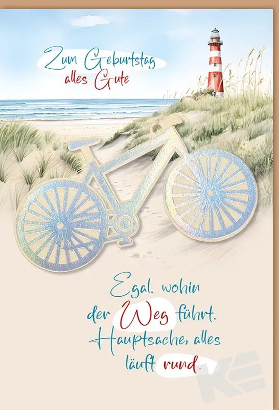 Kurt Eulzer 97-0536 wenskaart maritiem hout strand