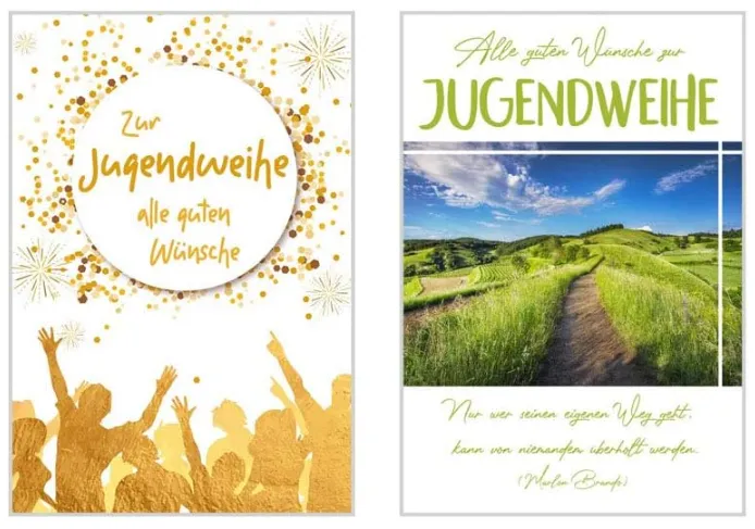 Edition Seidel Premium 20524 jeugdwijdingkaarten set 12 met envelop