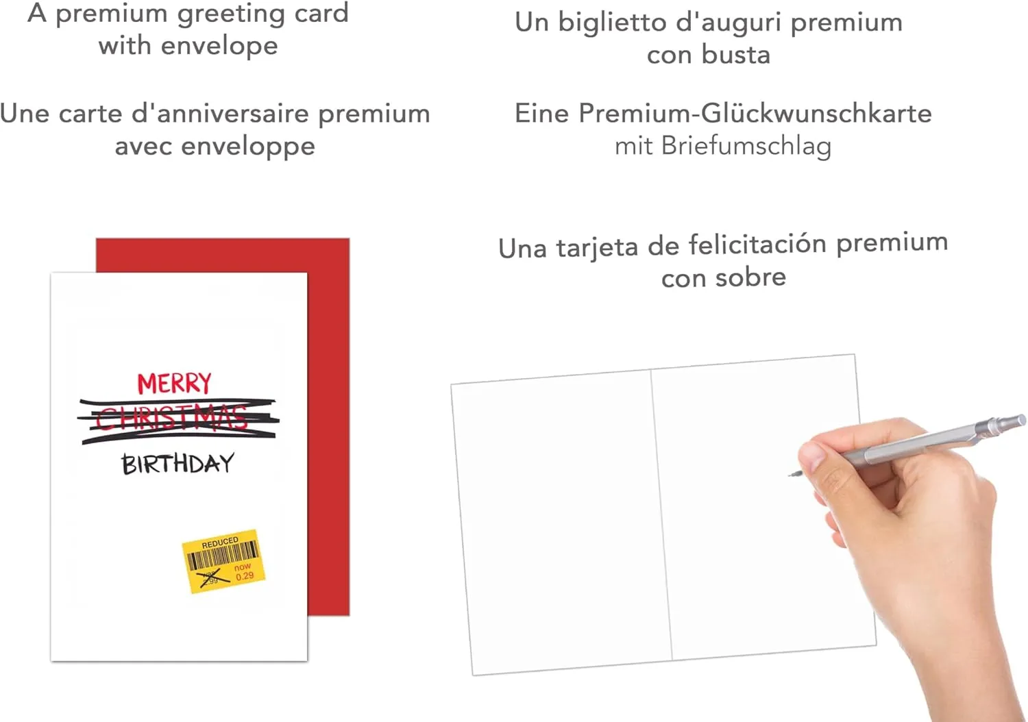 Edition Seidel Premium G3646 SW024 verjaardagskaart met envelop humor