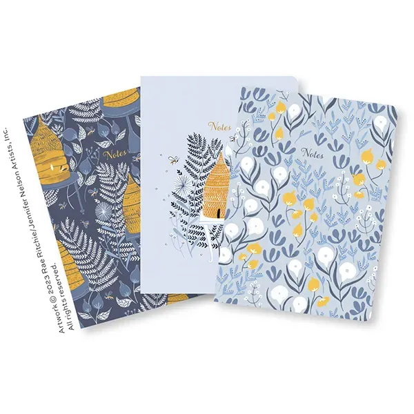 Sellers Publishing Garden Bee notitieboek 3 stuks gelinieerd bijen