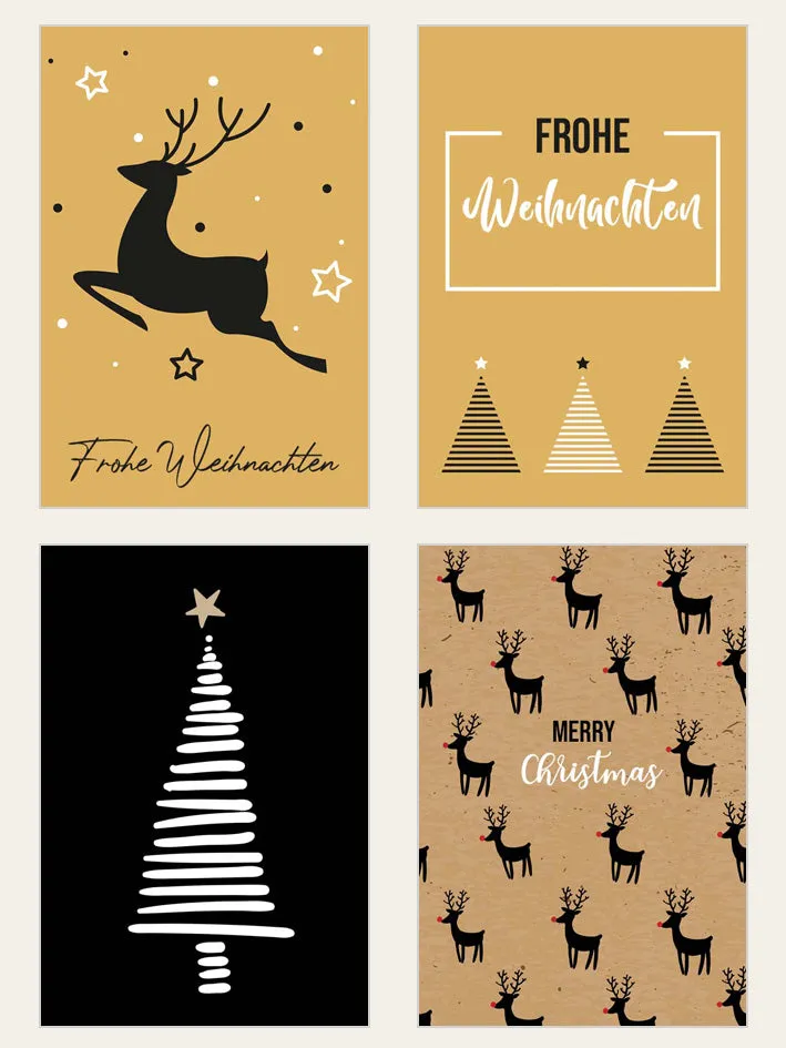 Edition Seidel 20670 kerstkaarten set 30 kerstmotieven