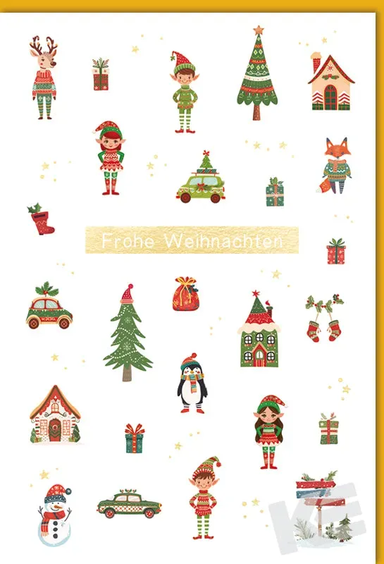 Kurt Eulzer Christmas à la Carte 22-0008 kerstkaart kabouter