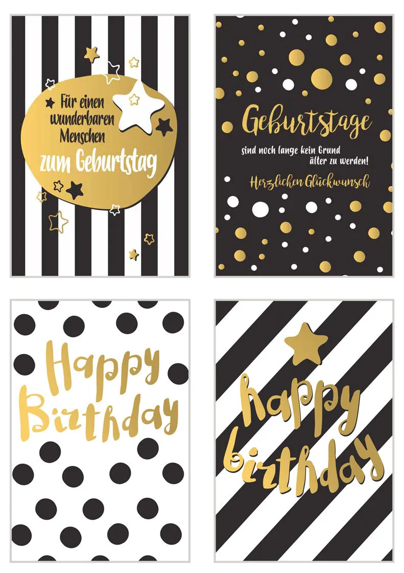 Edition Seidel 20808 verjaardagskaarten set van 20 met envelop