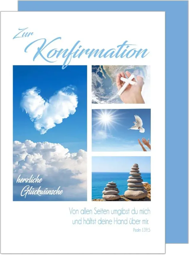 Edition Seidel KF287 vormselkaart met envelop zee