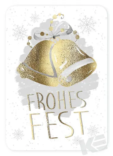 Kurt Eulzer 20-1403 Frohes Fest postkaarten glitter 10 stuks