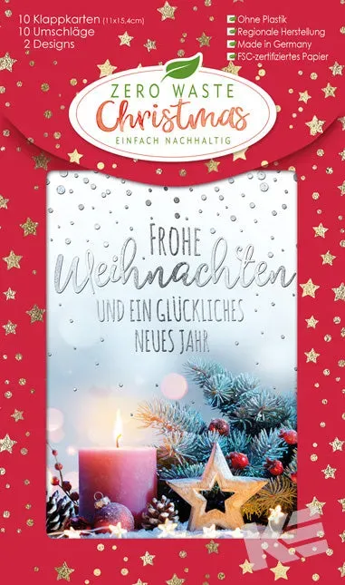 Kurt Eulzer Zero Waste Christmas 22-5773 kerstkaarten 10 stuks box