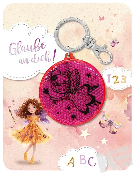 Kurt Eulzer 01-0885 wenskaart schoolstart fee met reflector