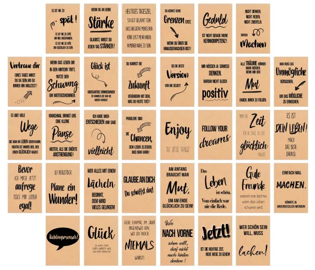 Edition Seidel Leben Momente SW02 Postkaarten 36 stuks Kraft