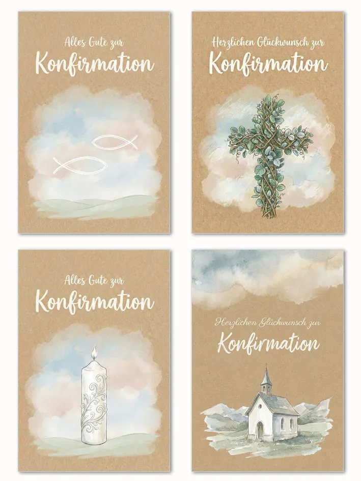 Edition Seidel confirmatiekaarten 32281 set 12 stuks