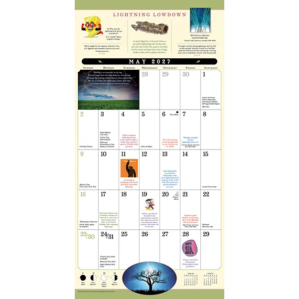 Sellers Publishing Old Farmer's Almanac 2027 wandkalender 17 maanden