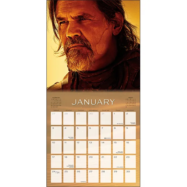 Sellers Publishing DUNE 2027 wandkalender filmbeelden