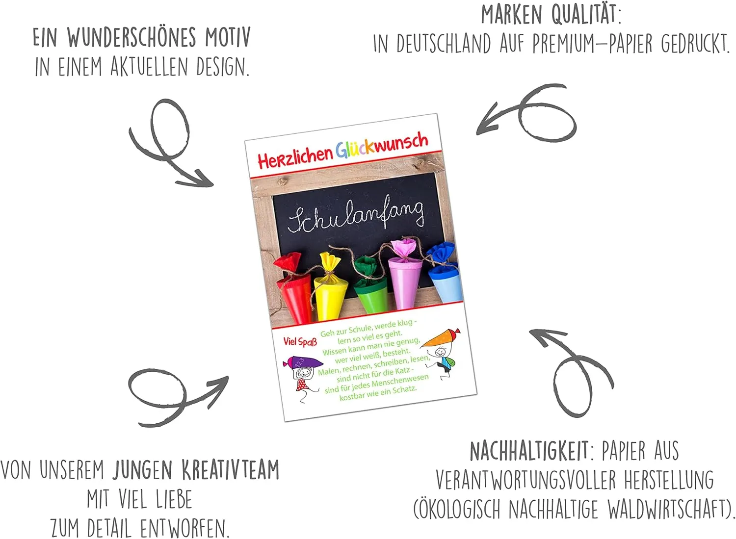 Edition Seidel ES114 Schoolkaart Eerste Schooldag met Envelop