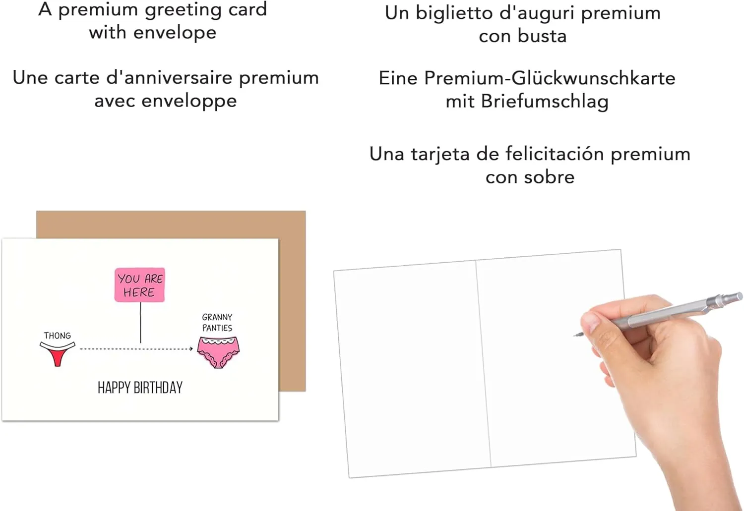 Edition Seidel Premium G3734 verjaardagskaart grappig met envelop