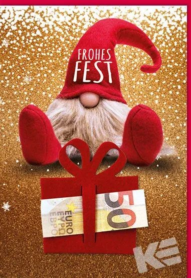 Kurt Eulzer 23-1563 Wichtel geldkaart kerst 10 stuks