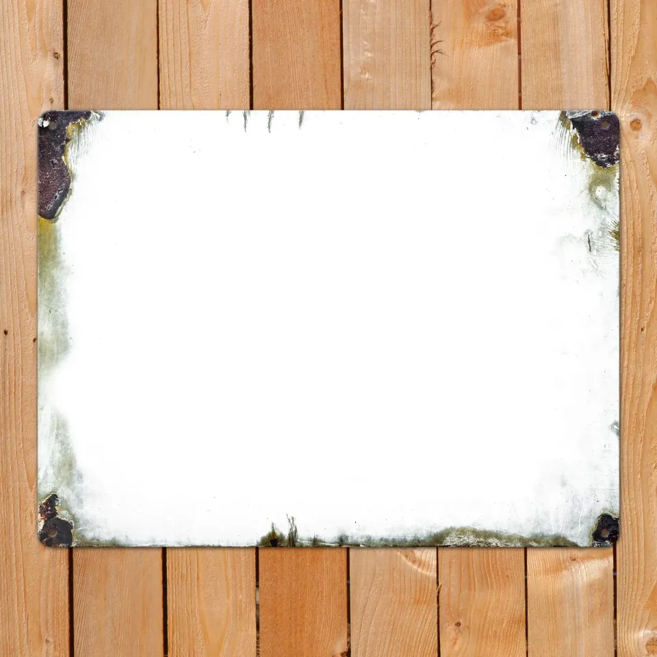 Gozi Roest Medium metalen bord 40x30 cm foto