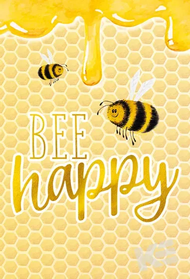 Kurt Eulzer 30-0087 wenskaart Bee Happy bijen 6 stuks