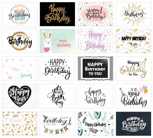Edition Seidel 21221 verjaardagskaarten postkaarten set 20