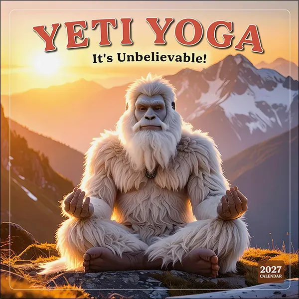 Sellers Publishing Yeti Yoga 2027 wandkalender humor