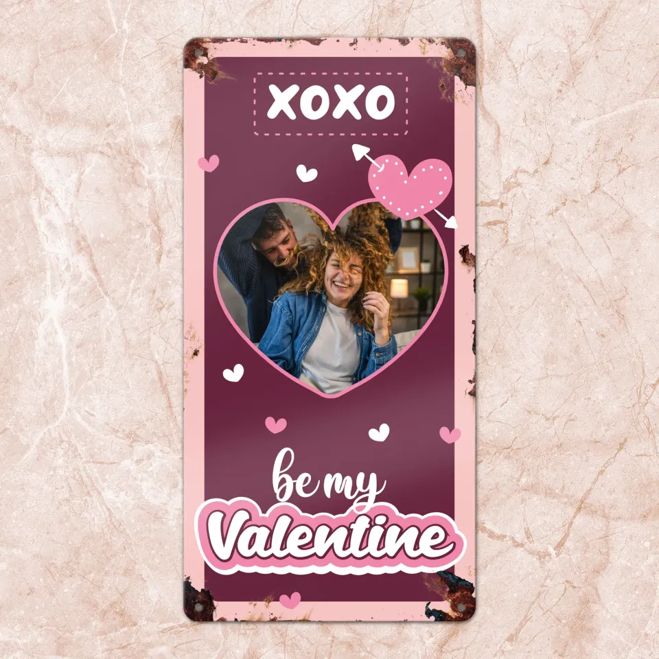 Gozi Valentijn metalen bord 20x40cm romantisch